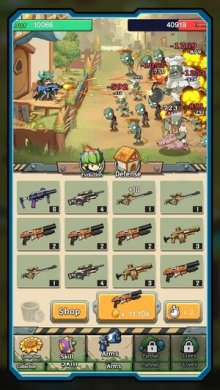 Zombies Battle-Plants Hunter [ВЗЛОМ: бриллианты] 1.0 скриншот 1