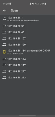 Netmonitor screen 5