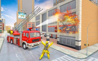 911 Rescue Fire Truck 3D Sim screenshot №2