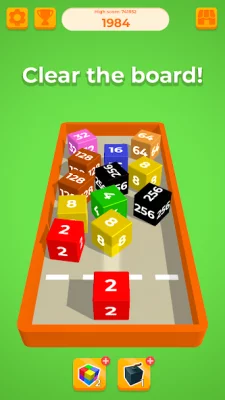 Chain Cube: 2048 3D merge game screenshot №4