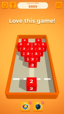 Chain Cube: 2048 3D merge game screenshot №6