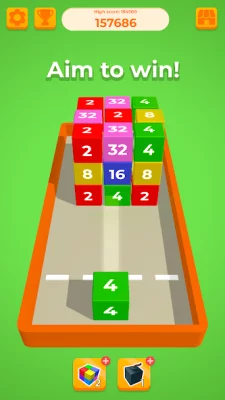Chain Cube: 2048 3D merge game screenshot №7