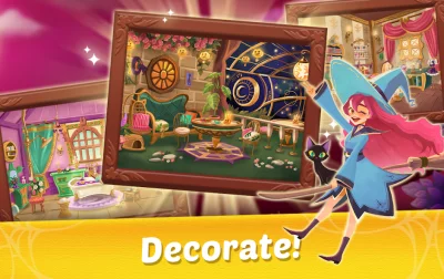 Witch &amp; Cats - Match 3 Puzzle screenshot №4